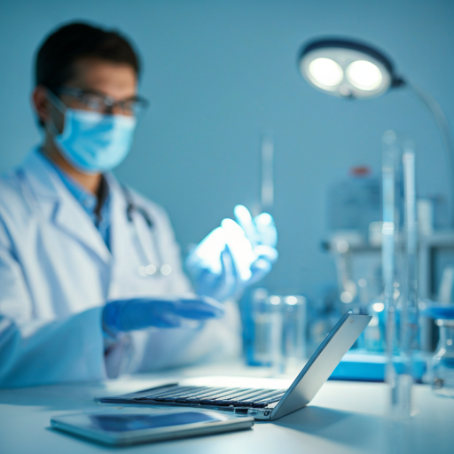 Medical professional in a modern clinical setting